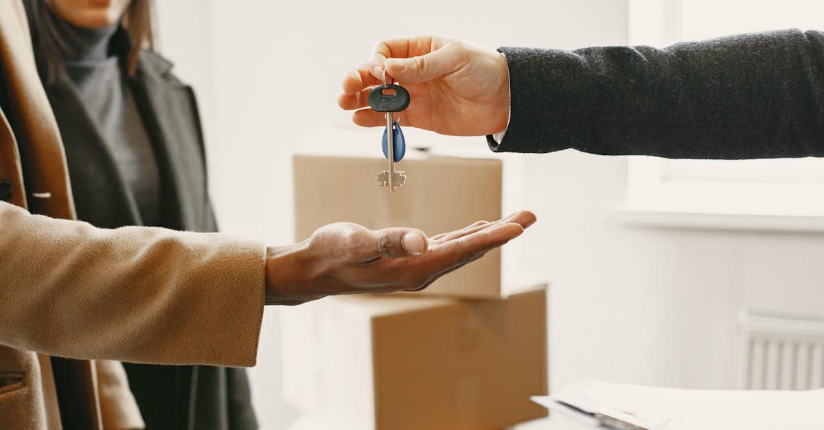 Remise des clés d'un nouveau logement lors d'un emménagement